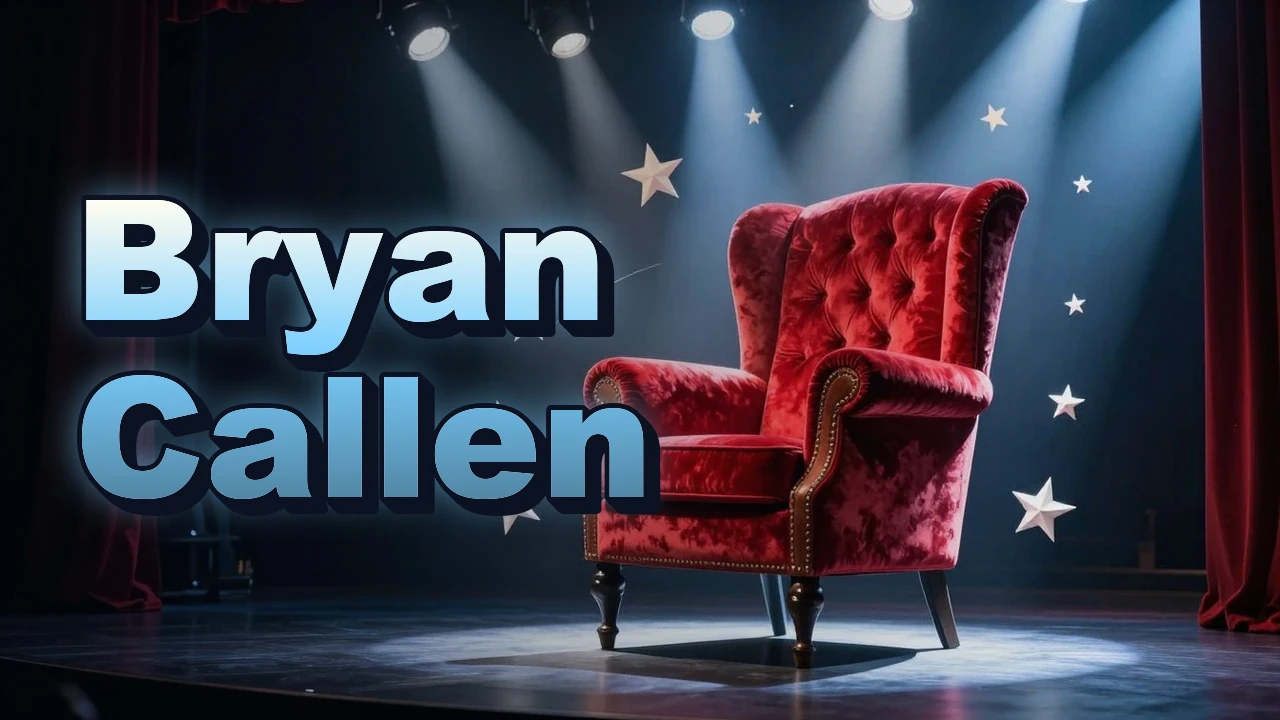 Illustrated event poster for Bryan Callen