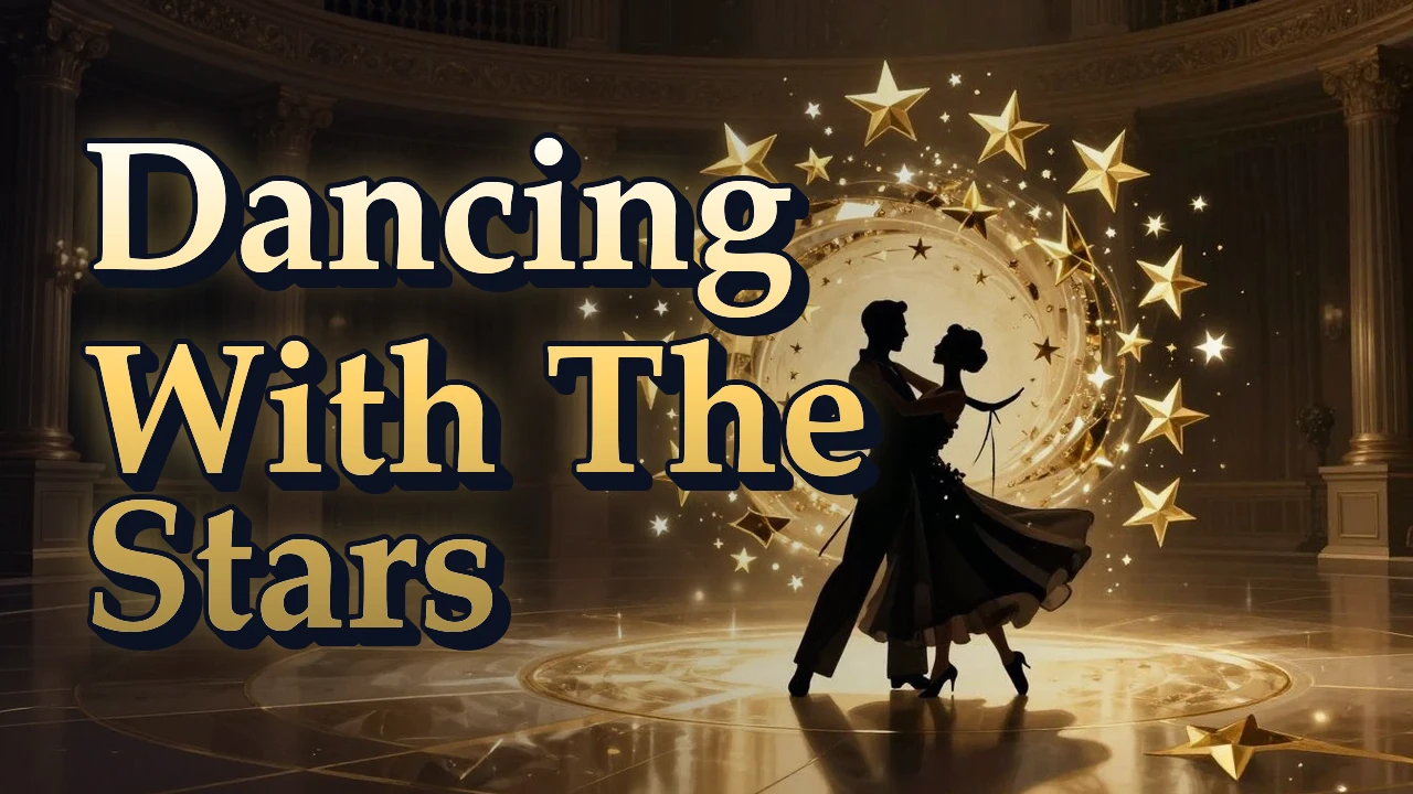 Illustrated event poster for Dancing With The Stars