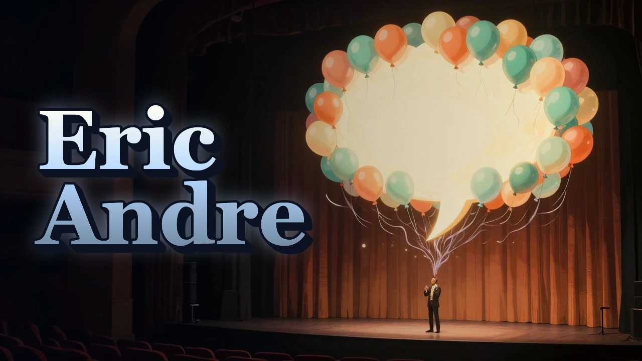 Illustrated event poster for Eric Andre