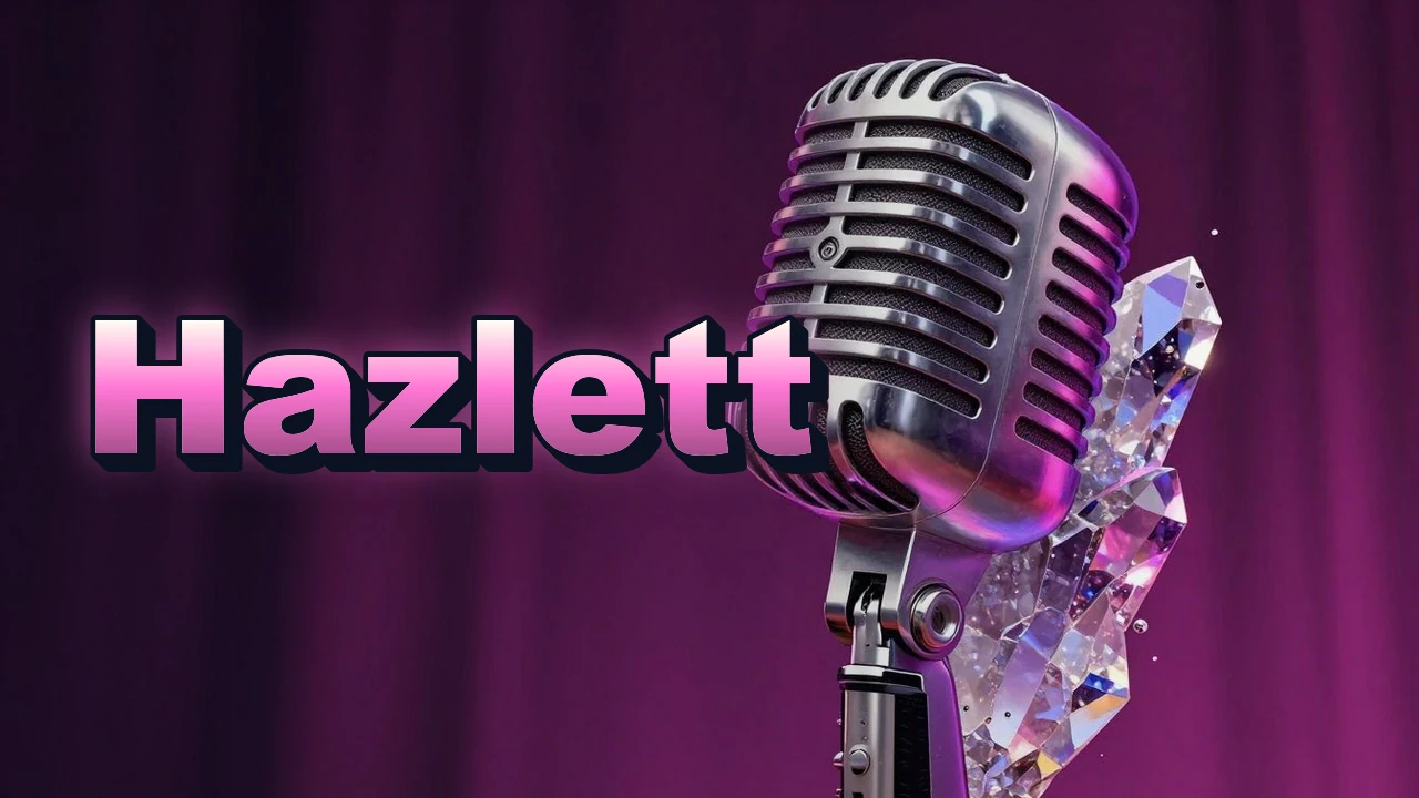 Illustrated event poster for Hazlett