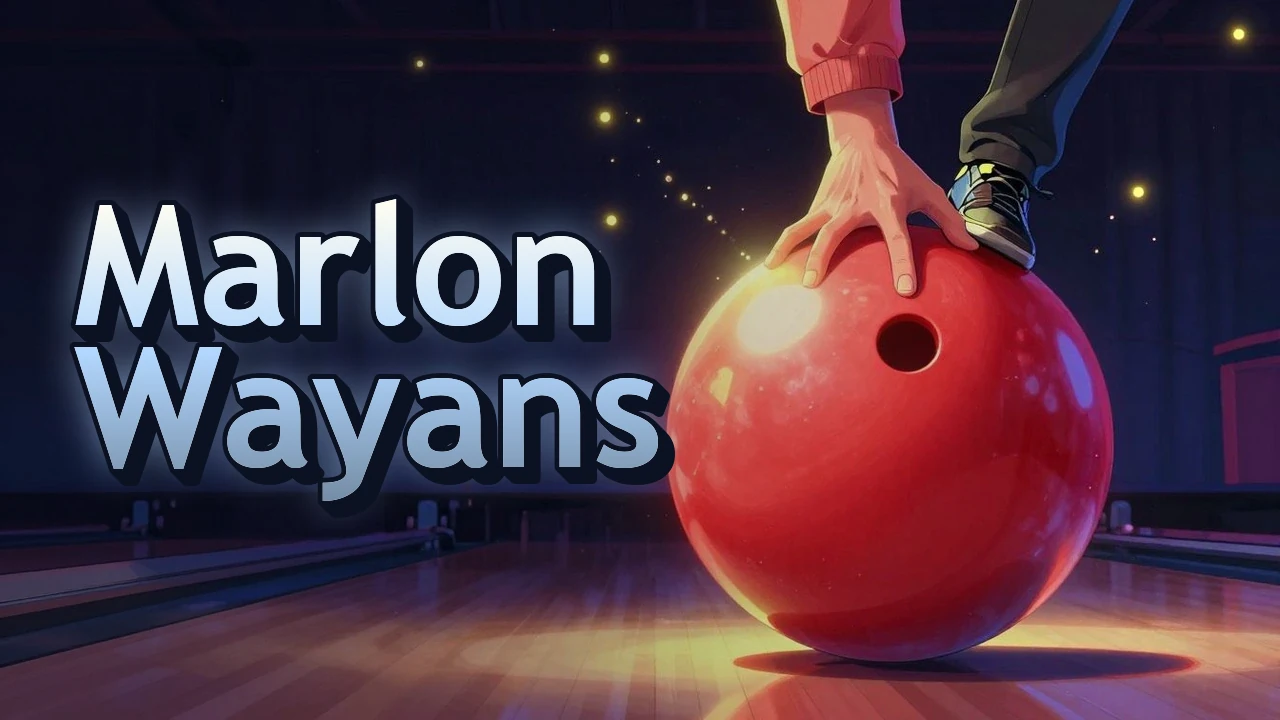 Illustrated event poster for Marlon Wayans