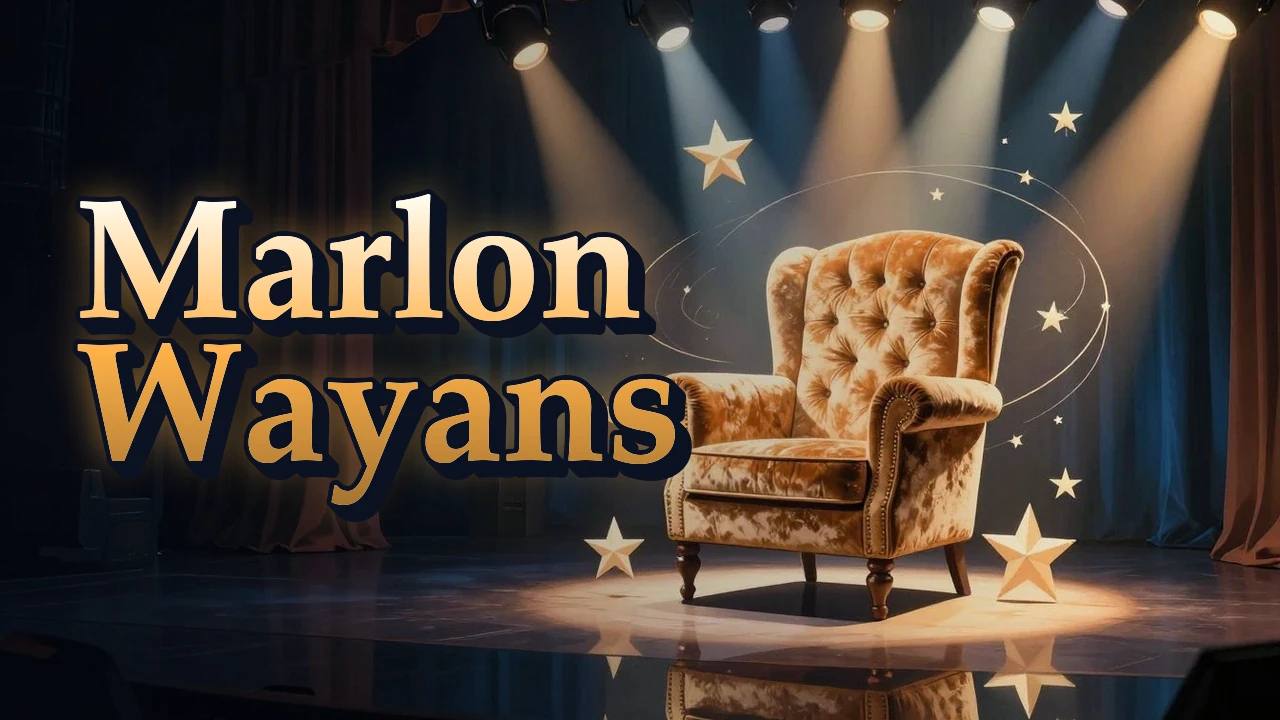 Illustrated event poster for Marlon Wayans