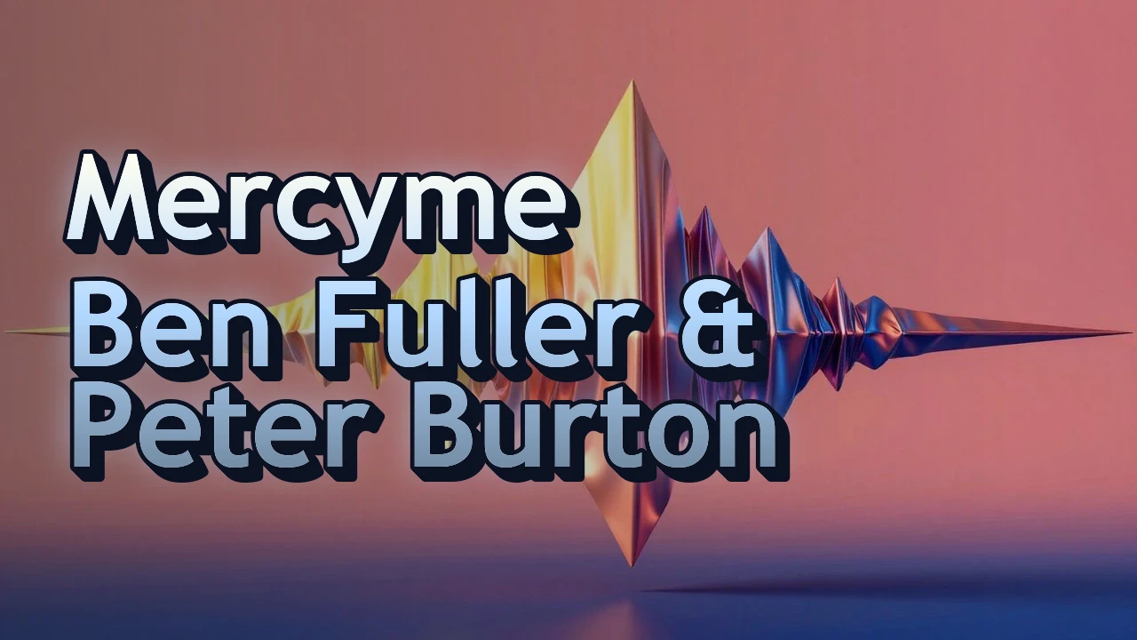 Illustrated event poster for Mercyme  Ben Fuller & Peter Burton
