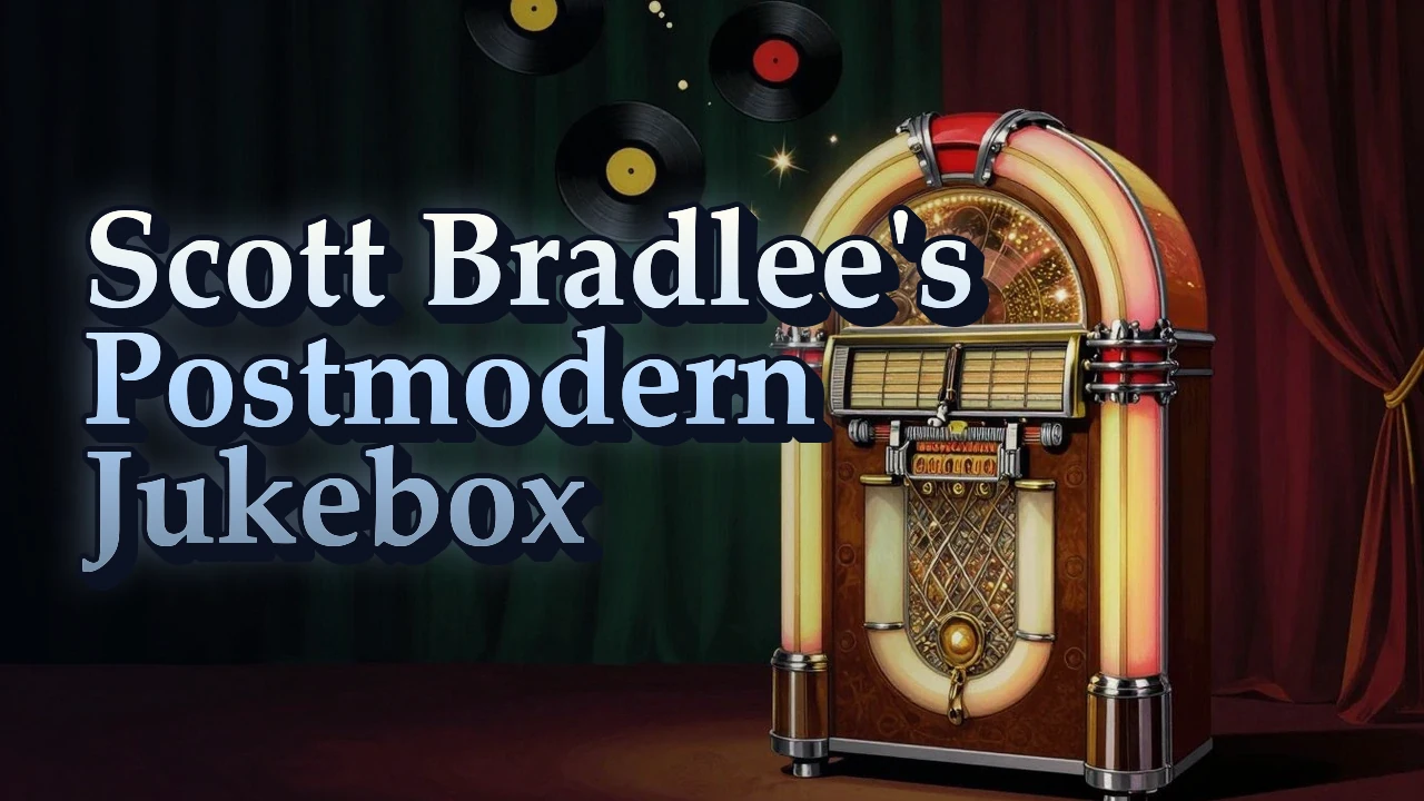 Illustrated event poster for Scott Bradlee's Postmodern Jukebox