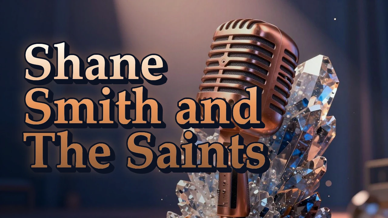 Illustrated event poster for Shane Smith and The Saints