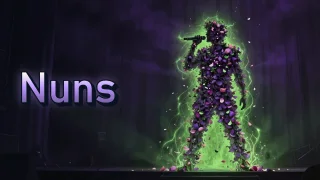 Illustrated event poster for Nuns