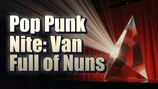 Illustrated event poster for Pop Punk Nite: Van Full of Nuns