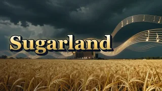 Illustrated event poster for Sugarland