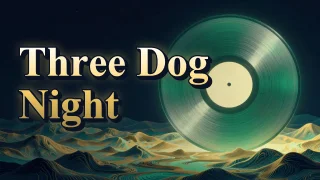 Illustrated event poster for Three Dog Night