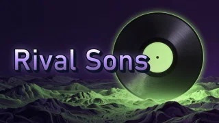 Illustrated event poster for Rival Sons