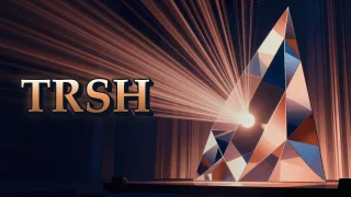 Illustrated event poster for TRSH