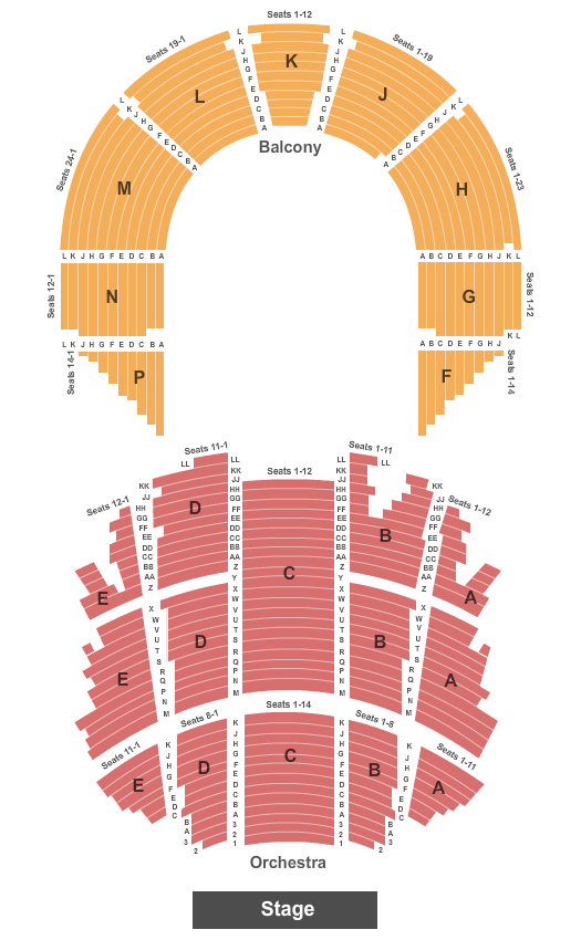 Event-specific Tauren Wells seating chart at Tulsa Theater