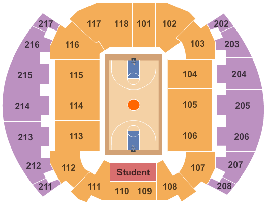 TicketNetwork seating chart for Tulsa Golden Hurricane vs. South Florida Bulls at Donald W. Reynolds Center
