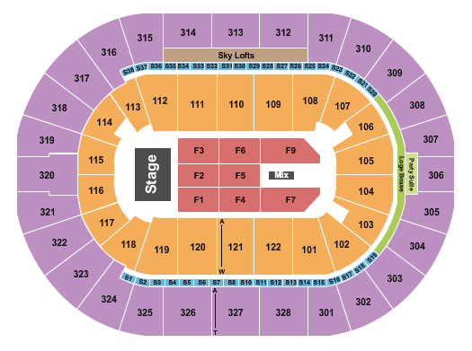 TicketNetwork seating chart for Mercyme  Ben Fuller & Peter Burton at BOK Center