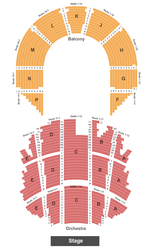 TicketNetwork seating chart for Sonic Live In Concert at Tulsa Theater
