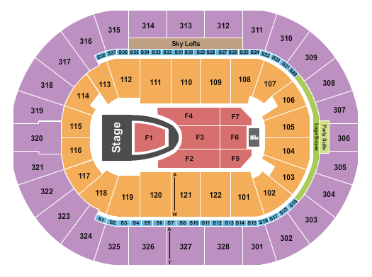 TicketNetwork seating chart for For King and Country at BOK Center