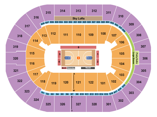 TicketNetwork seating chart for The Harlem Globetrotters at BOK Center
