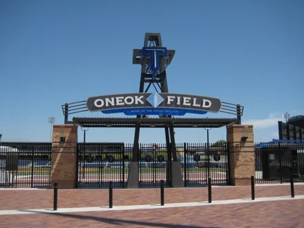ONEOK Field entrance sign and gates in 2010